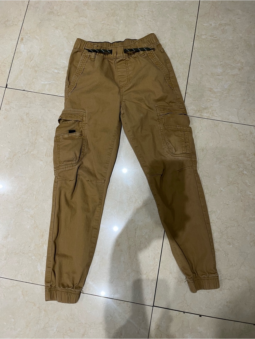 Wrangler Boys Casual Cargo Jogger Pants - Brown